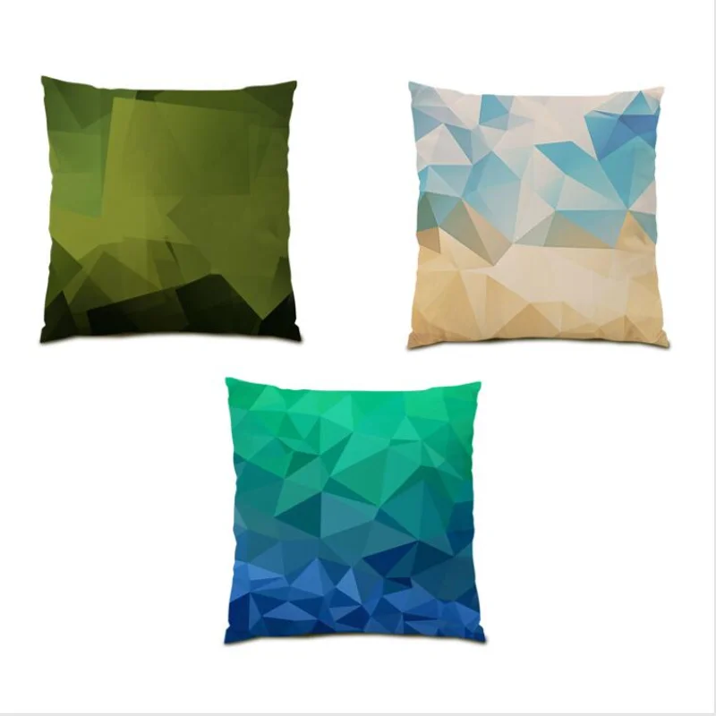 

Square Decoration Home Polyester Linen Throw Pillow Covers Bed Cushion Cover 45x45CM Graffiti Living Room Decoration Sofa E0100