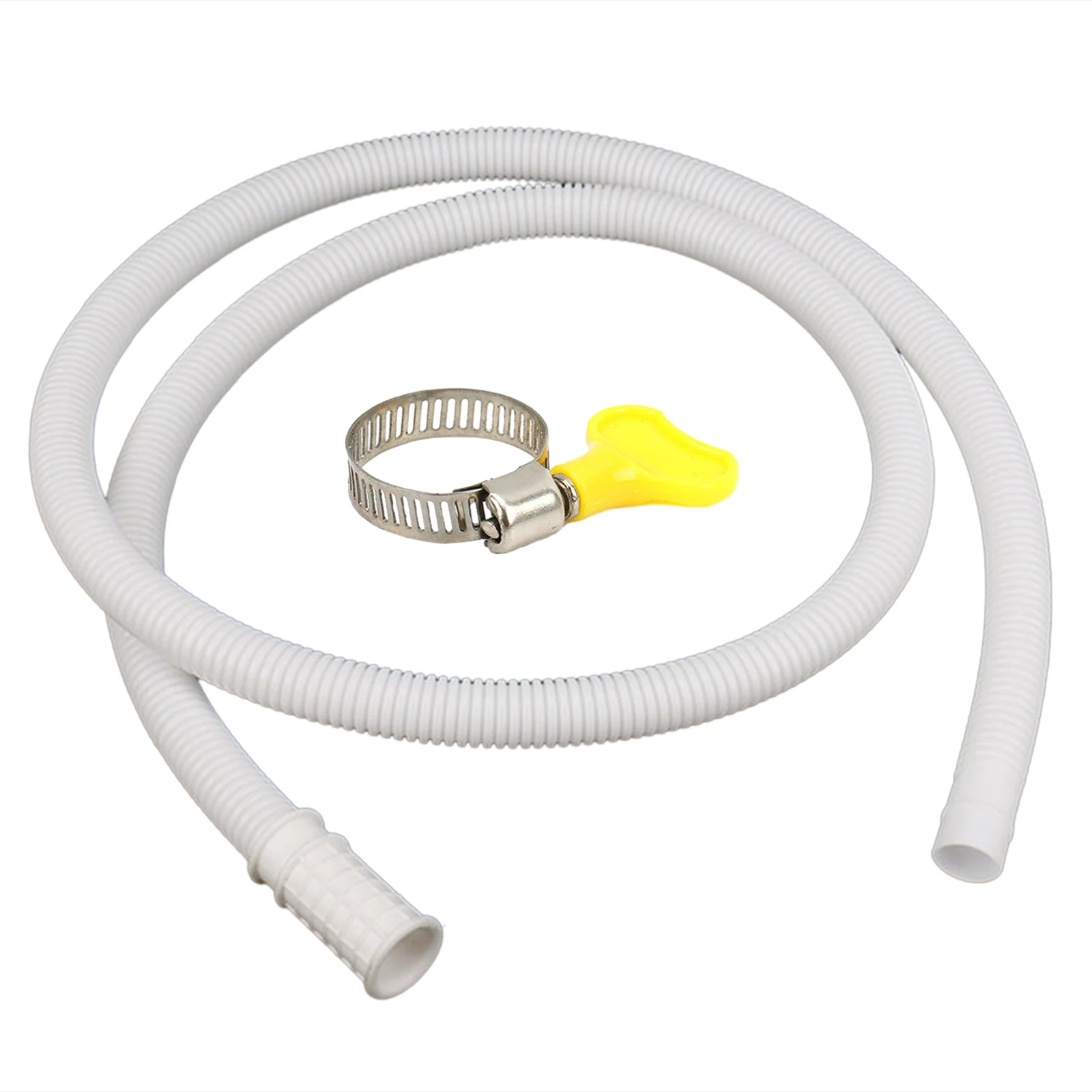 Universal Plastic Flexible Hose Washing Machine Air Conditioner Drain Hose Portable Hose With Clamp For Various Scenarios