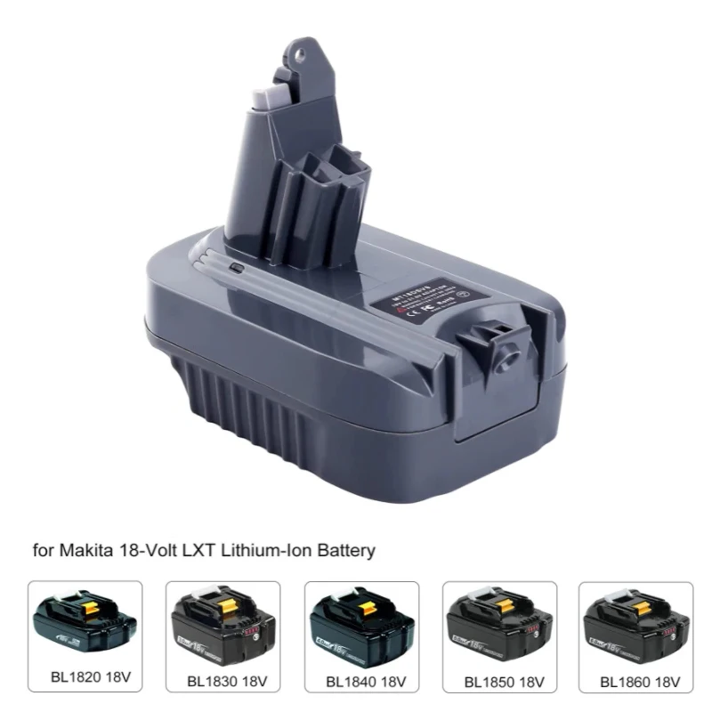 Преобразователь аккумулятора для Makita/Dewalt/Milwaukee 18 в преобразователь Dyson V6 V7 V8