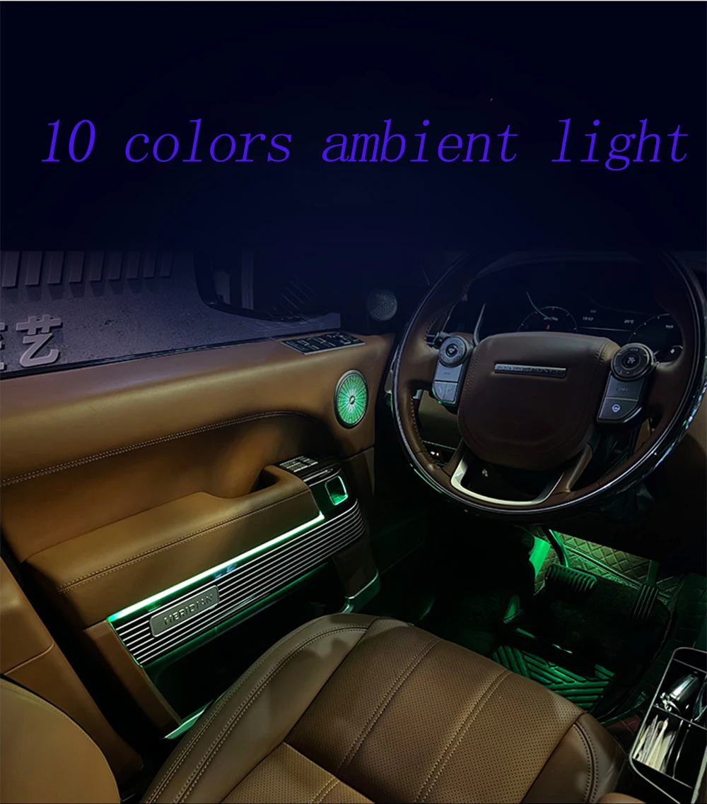 

Upgrade High Quality 10 Colors LED Fashion Motion Trim Style Ambient Light For Land Rover Range Rover Sports Series L405