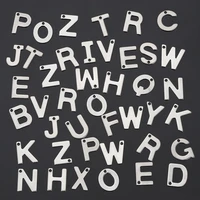 50pcslot steel letter charms mixed a z alphabet pendants for jewelry making diy necklace choker bracelet crafts accessories