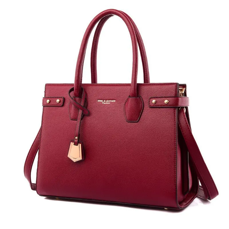 

Lady Office Women Briefcase Designer Handbags High Quality 2022 Female Work Hand Bag Business Purses Black Leather Shoulder Bag
