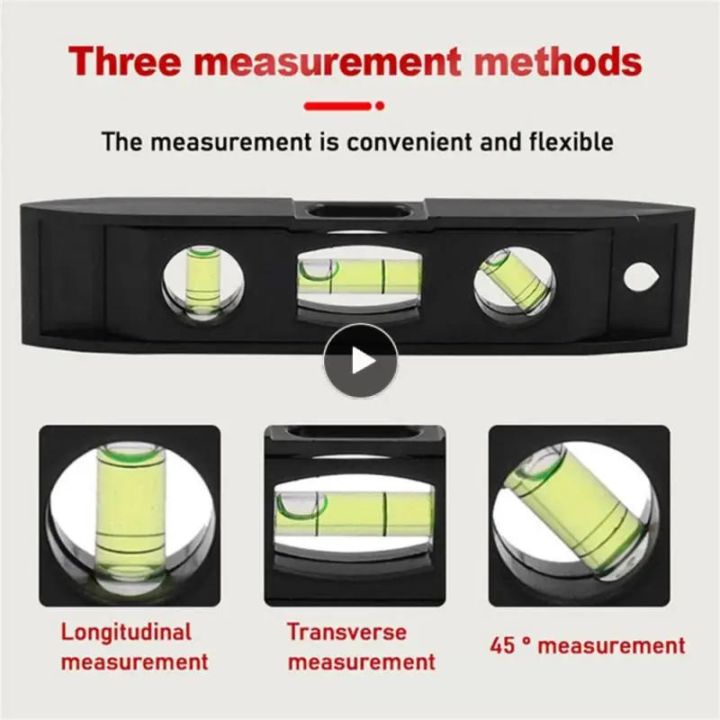 

High Precision Horizontal Ruler Portable Magnetic Machinery Leveller Torpedo Flexible Gradienter Measure Tool Spirit Level