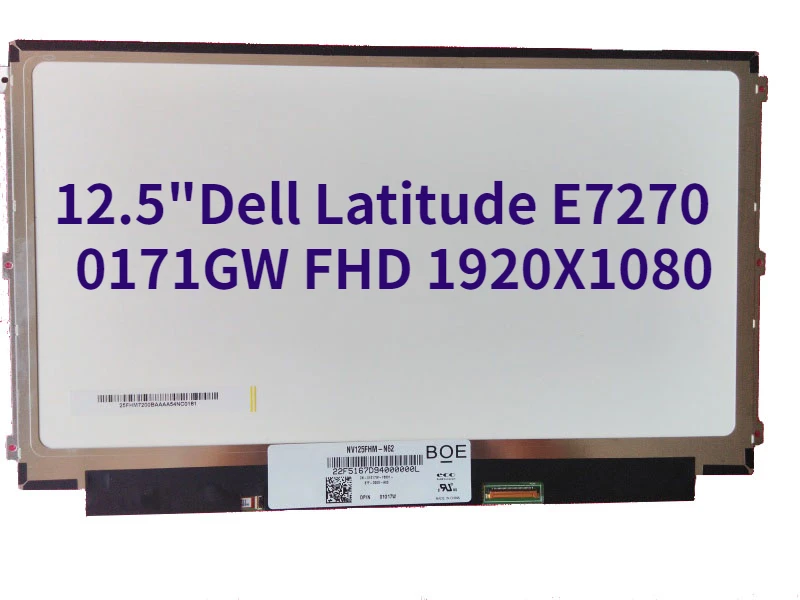 

Матрица ноутбука для Dell Latitude E7270 12,5 "FHD X для Dell DP/N 0171GW 171GW замена панели ЖК-экрана