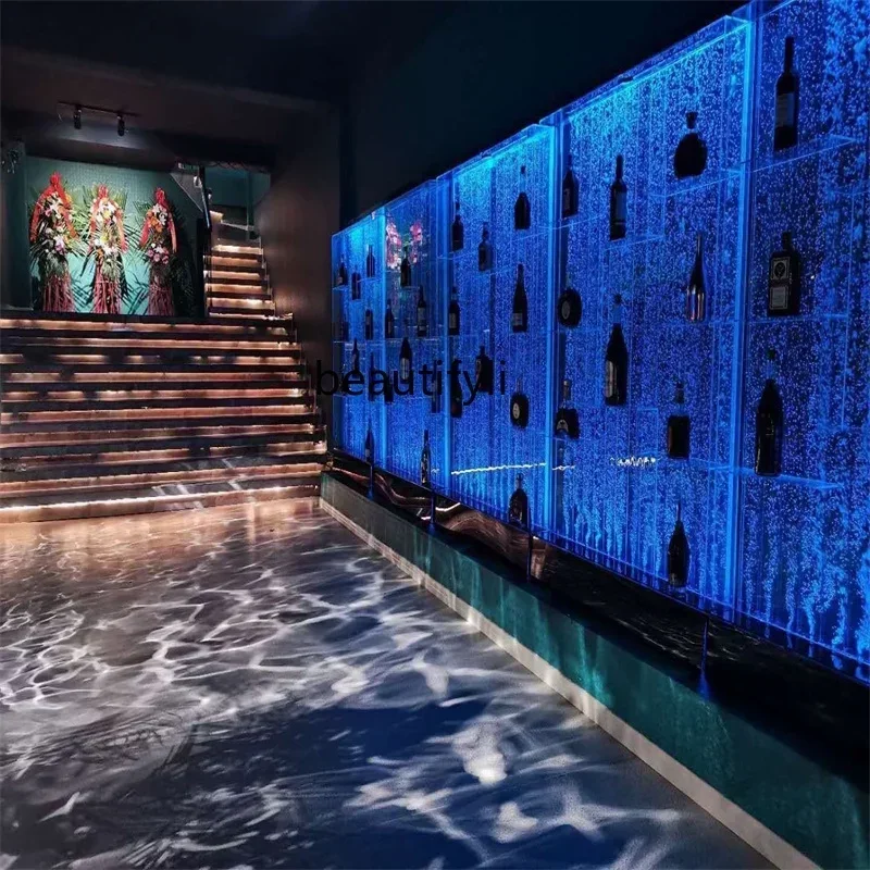 Большой пузырьковый экран винный шкаф занавеска для воды настенное украшение