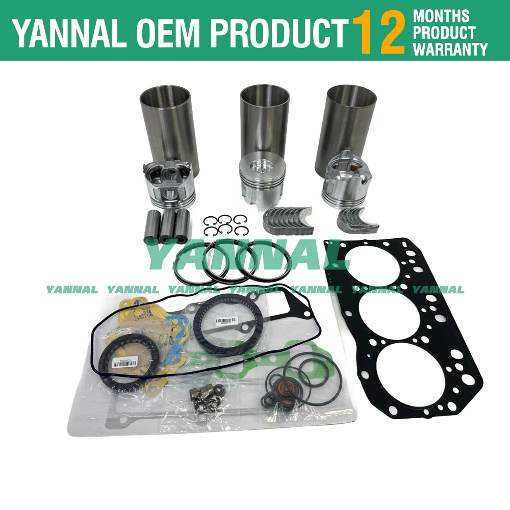 Комплект для капитального ремонта 3TNV82A экскаватора Yanmar VIO30 VIO27 B3 EG224 трактора