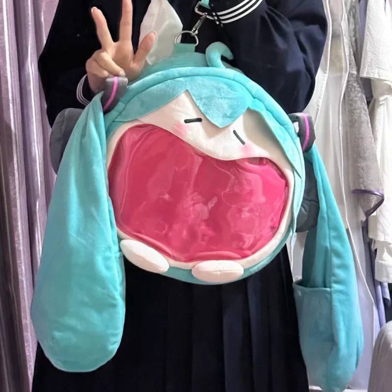 2023 Kawaii Hatsune Miku мультяшная сумка через плечо болезненный пакет милый плюшевый