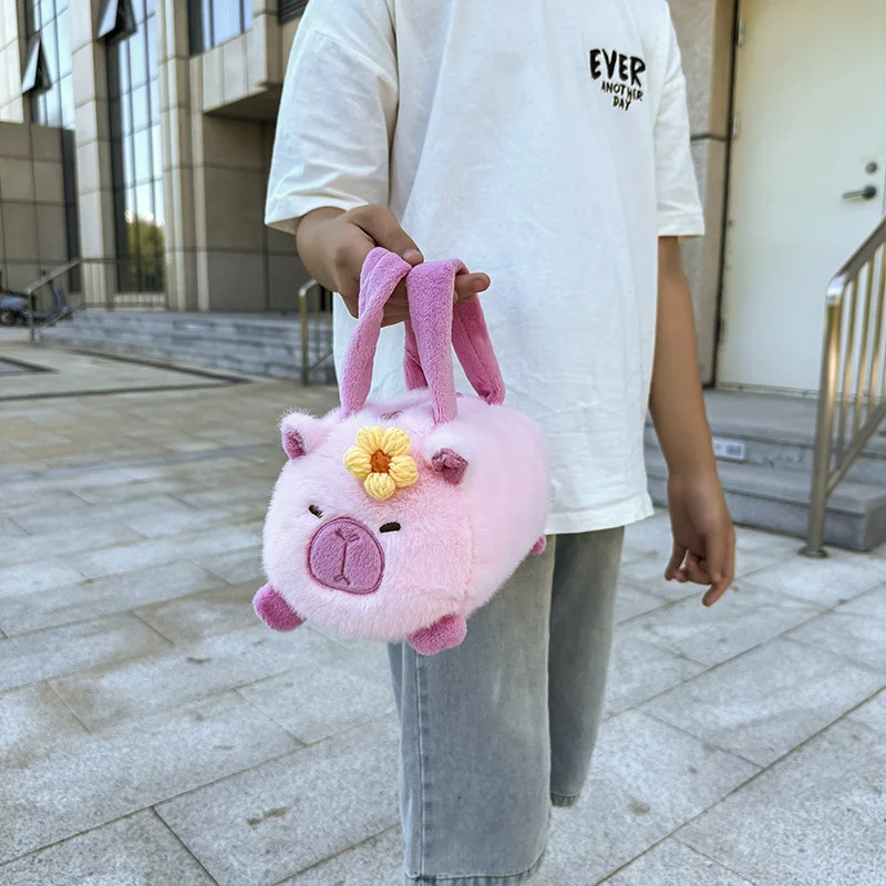 Мультяшная новая сумка для игрушек capiбара ручная переноска Диагональная Сумка