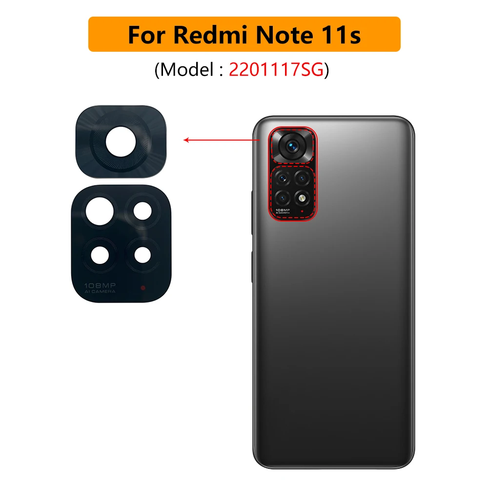 30 шт. новинка для Xiaomi Mi 11 Lite 5G 11T Pro Ultra Redmi Note 11E 11S стеклянная линза камеры задняя