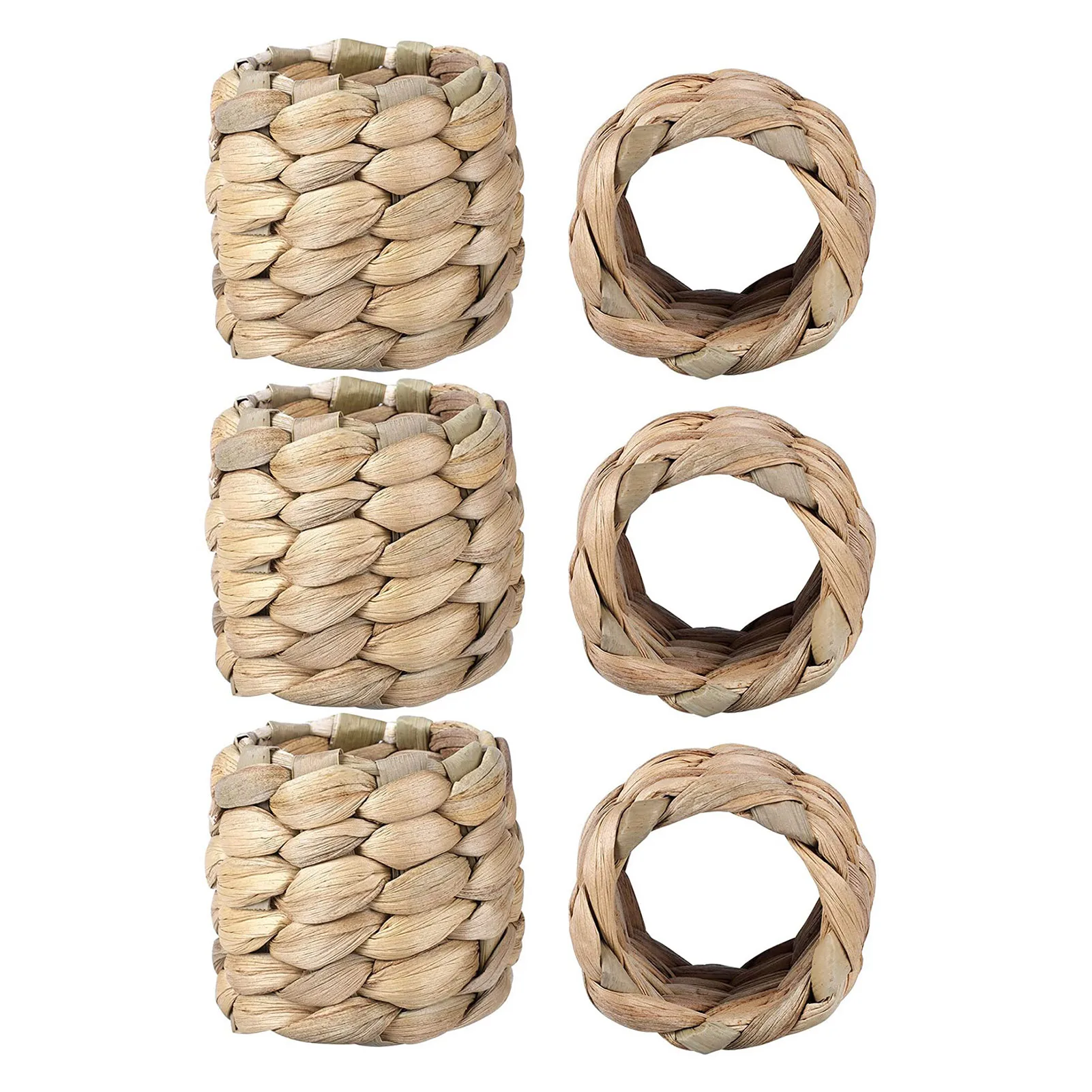 

Round Woven Napkin Ring Round Handmade Napkin Rings Set Of 6 Fall Water Hyacinth Holder By Handmade For Holiday Wedding Dining