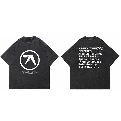 Мужская футболка YCOA Aphex Twin черная