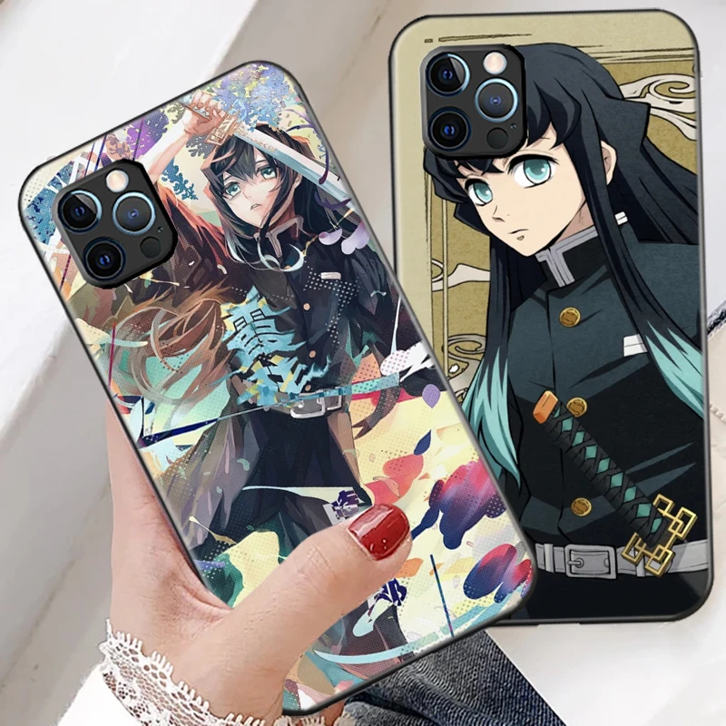 ghost slayer phone case for funda iphone 13 12 11 pro max mini x xr xs max 6 6s 7 8 plus coque back celular carcasa soft free global shipping
