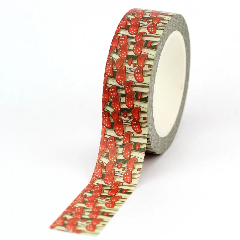 GREATHOPE WASHI TAPE декоративная бумажная лента красная 10 м