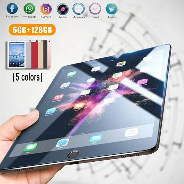 

2022 10.1 Inch Bluetooth Android 10.0 tablet Ten Core 4G Network RAM 8GB+ ROM 128GB Tablet PC 1280*800 IPS Dual SIM Dual Camera