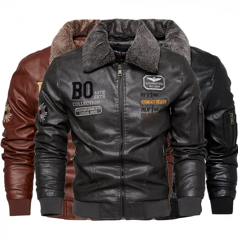 

2022 foreign trade eBay new MEN'S casual fashion PU leather slim youth MEN'S leather jacket wholesale