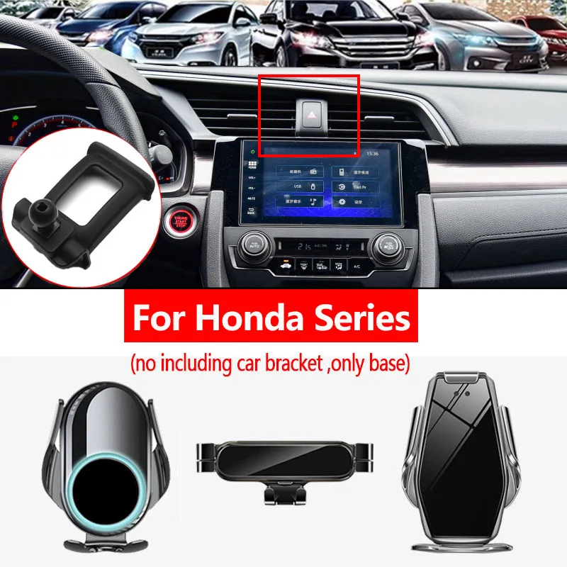 

Car Accecories Mobile Phone Bracket Buckle Air Vent Mount Base Smartphone Cell Holder In Car For Honda FIT CIVIC Crider Envix