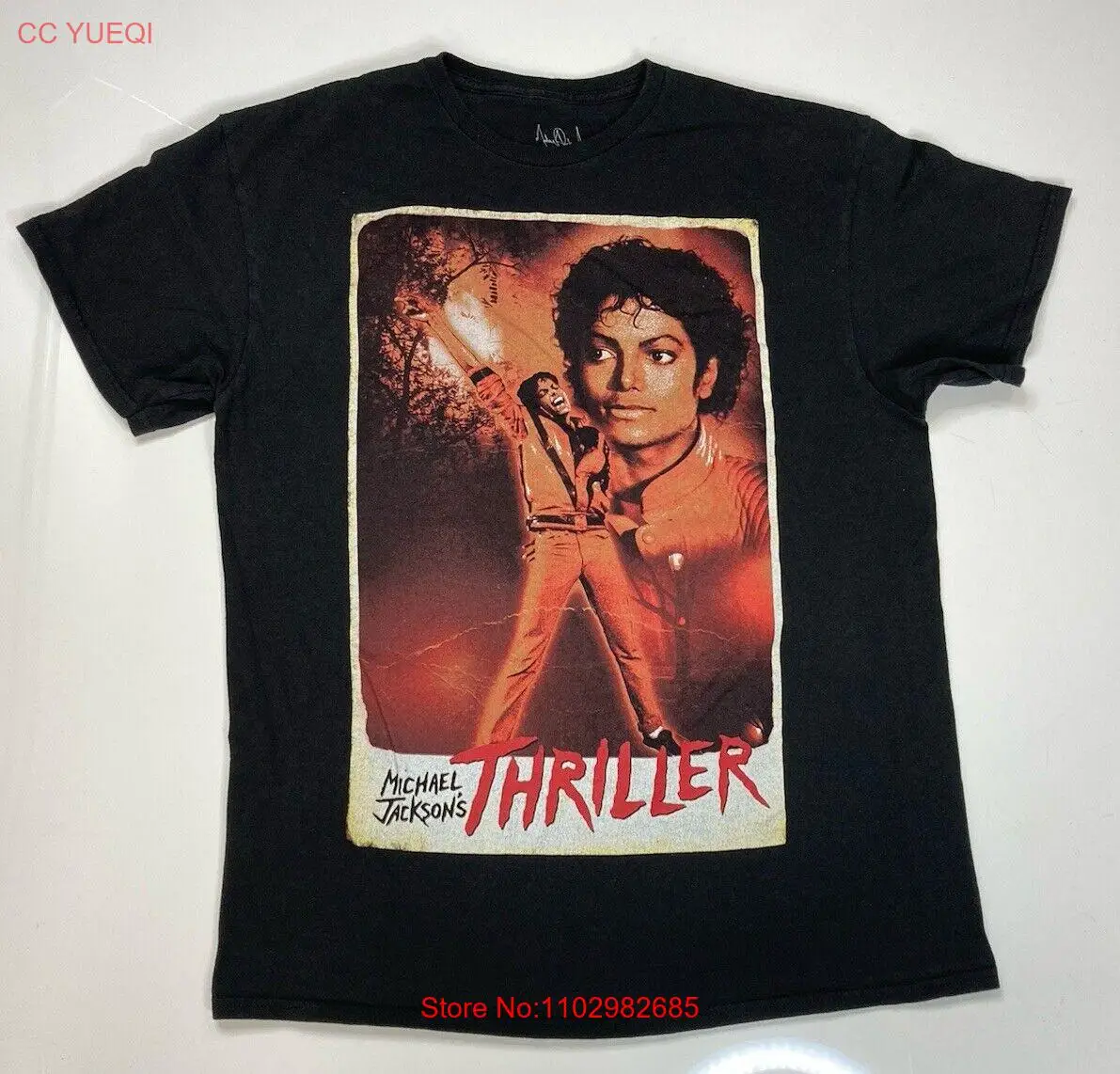 Майкл Джексон Thriller графическая Мужская футболка с коротким рукавом