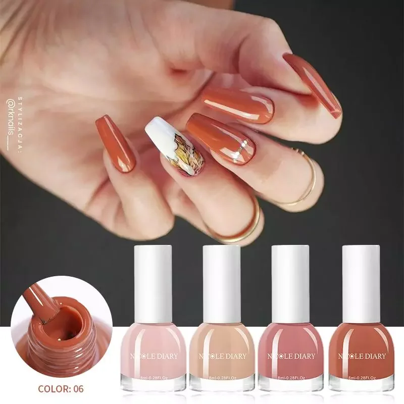 

Glitter Sequins Nail Polish Quick Drying No Need Cured Polish Nail Art Shining 8ml Nail Polish Manicure Design