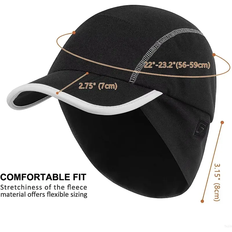 Флисовая Бейсболка Унисекс Складная Зимняя Шапка Gadiemrens С Двусторонними Ушками