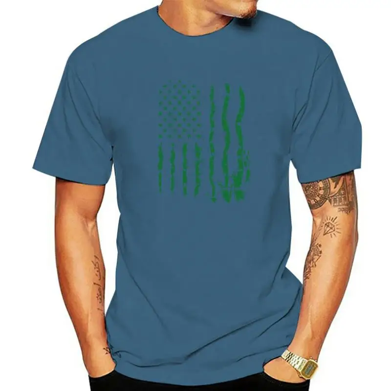

Lucky USA Flag Men's T-Shirt St Patrick’s Day Tee Shirt Gifts Streetwear Costume Short Sleeve Blouses