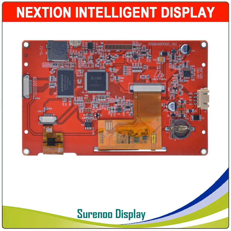 5 0 &quot800*480 Nextion интеллектуальный HMI USART последовательный TFT ЖК-модуль дисплей