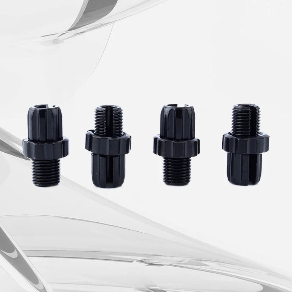 

4pcs Bike M10 Adjuster Screw Aluminium Brake Cable Screw Bike Accessories (Black)