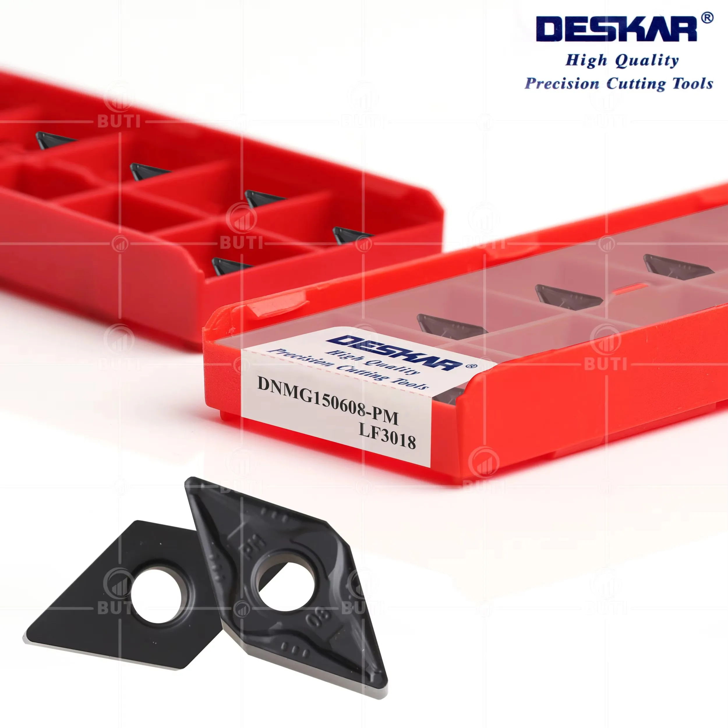 Фото DESKAR 100% оригинальные режущие инструменты DNMA 150408   LF3018 ДНМГ 150608 -PM LF9118 Токарный станок с ЧПУ, твердосплавная вставка, материал токарного лезвия по металлу №2