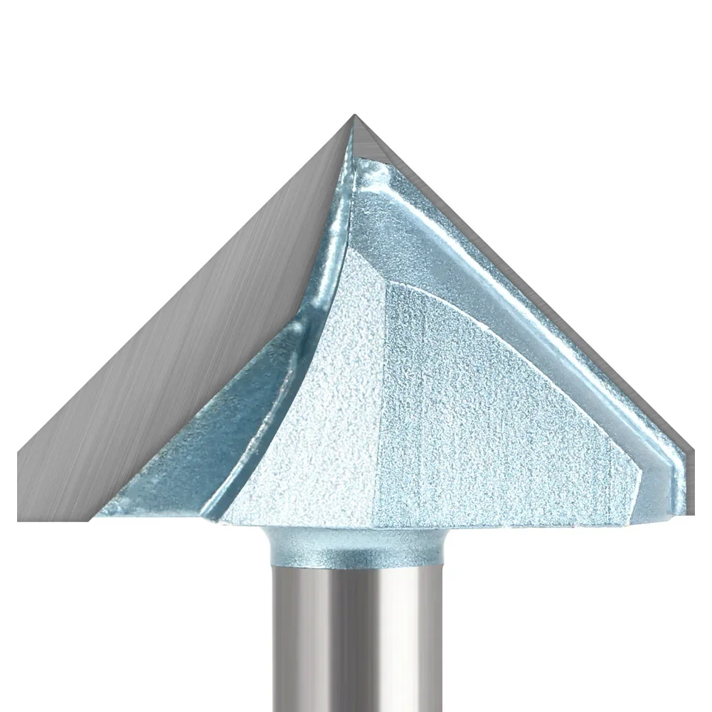 1 шт. 12 мм 1/2 дюйма хвостовик 90 градусов шаблон с V-образной канавкой фреза чистка