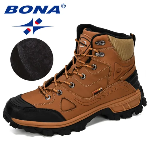 Мужские кожаные походные туфли BONA
