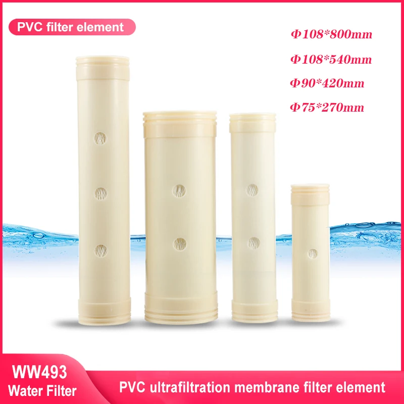 

304 Stainless Steel Water Purifier Universal PVC Ultrafiltration Membrane Filter Element 600/1000/2000/3000L