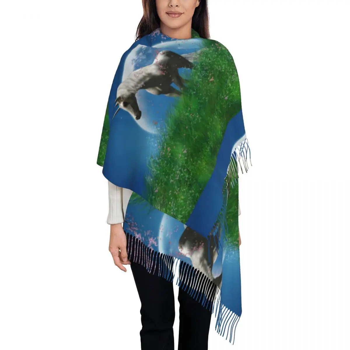 

Unicorn In The Grass Field Shawls and Wraps for Evening Dresses Womens Shawls Wraps Dressy Shawls and Wraps for Evening Wear