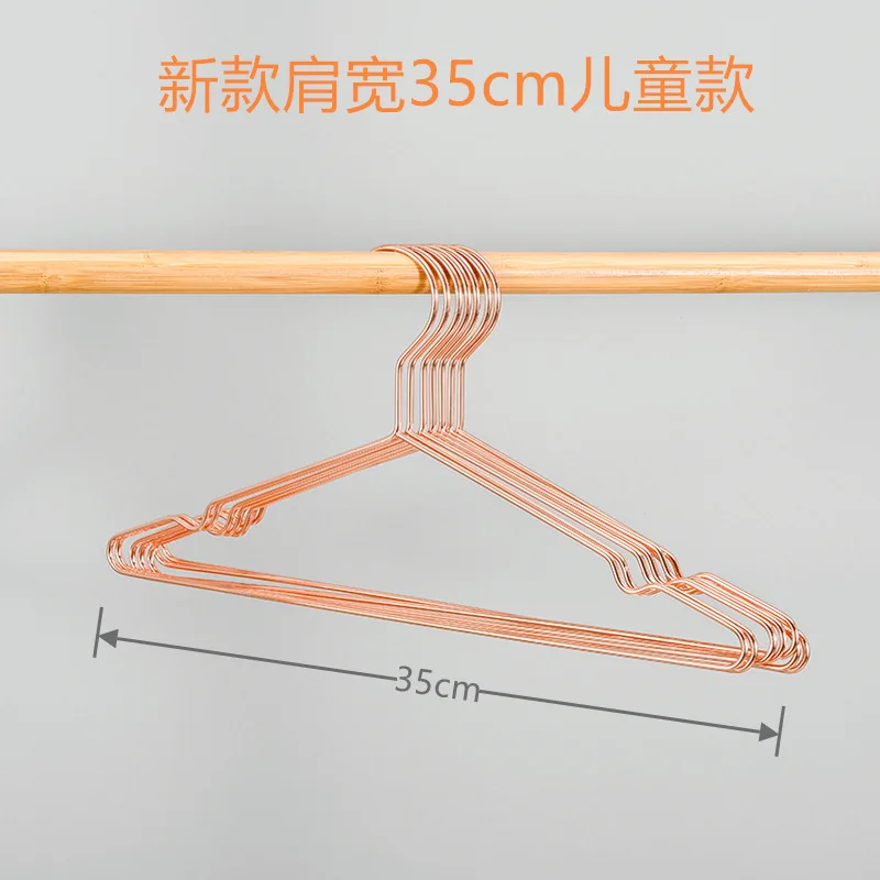 

Baby Clothes Hanger 10Pcs/Lot Metal Wire Pet Hangers Small Clothes Hangers for Dog Cat Gold Metal Clothes Hanger with Grooves