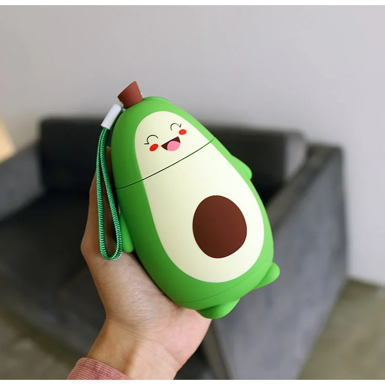 Стеклянный мультяшный креативный студенческий питьевой стакан с ручкой