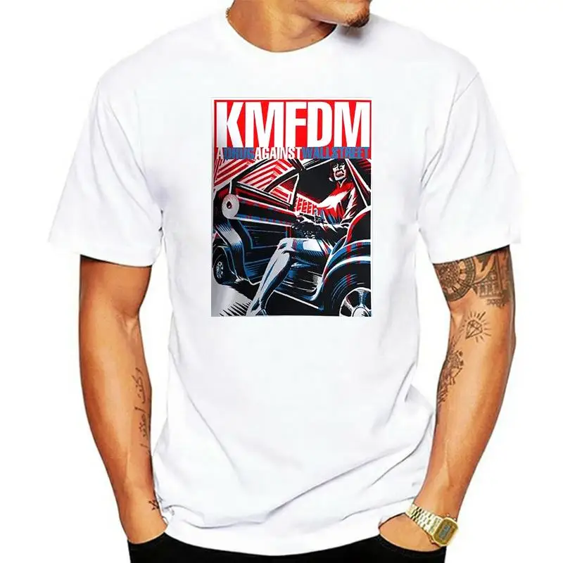 

New Popular KMFDM A Drug Against War Men's Black T-shirt Size S-3XL Men Short Sleeve T shirt Men Lastest