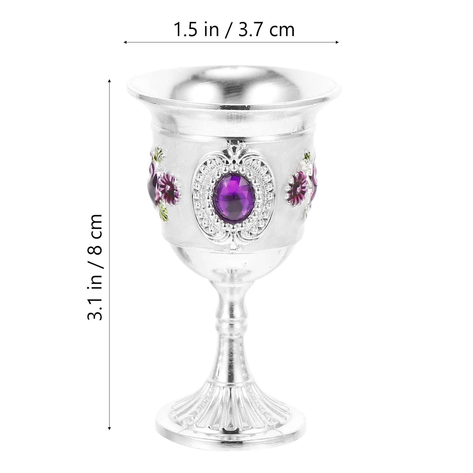 Стакан из цинкового сплава с инкрустацией резной белый стеклянный стакан посуда