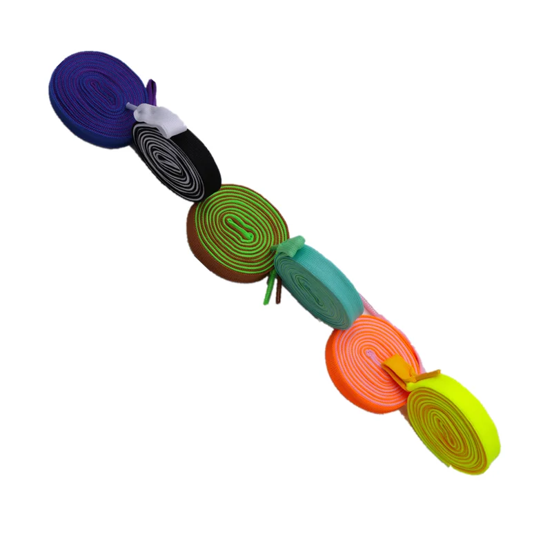 Cool Kids&Adult Widelacets 15MM Fly Knitted Polyester Flatlaces Premium Stretch Braided Cordones Unisex 30 Pairs/lot Wholesale