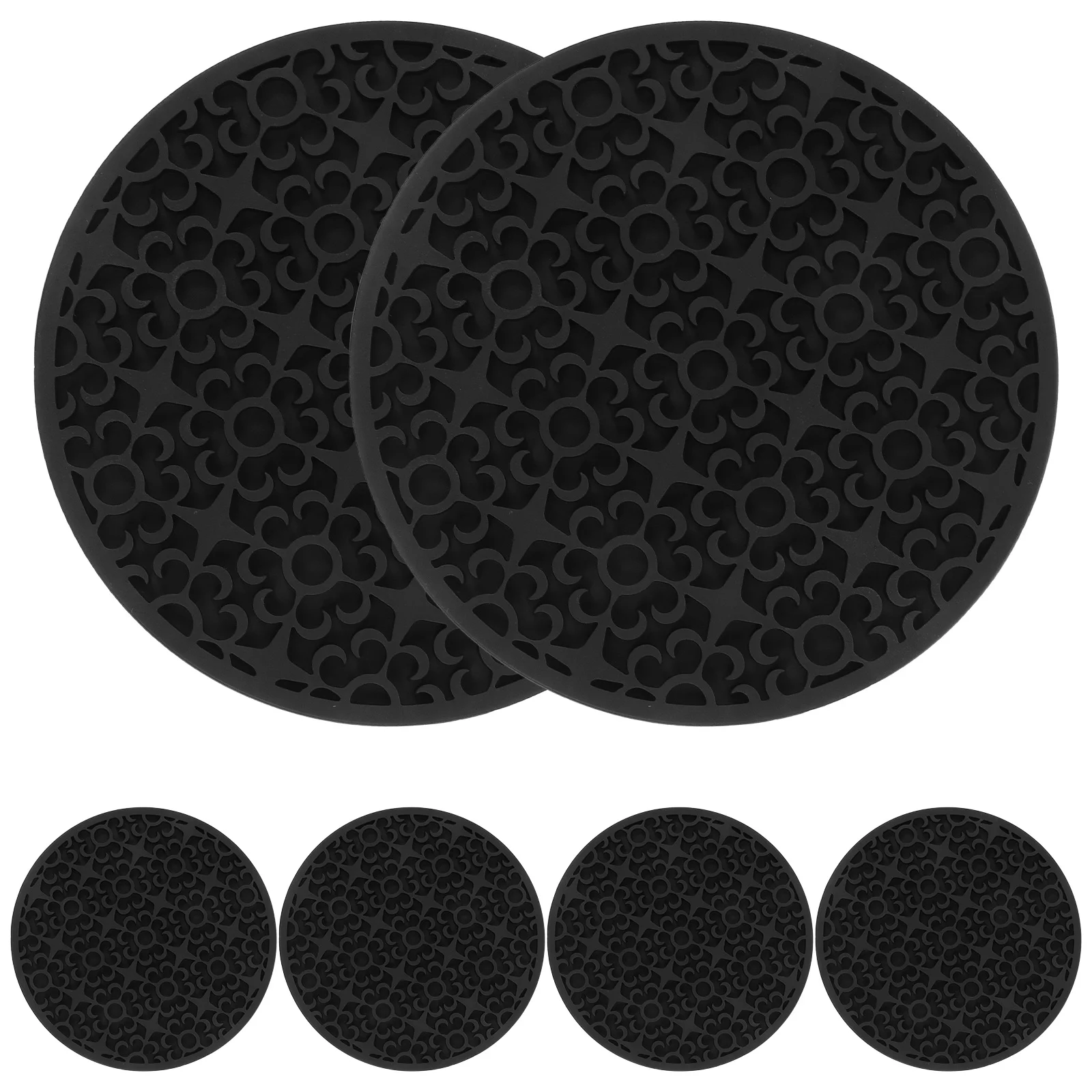 

Coasters Cup Holder Tea Mat Pads Mats Pad Silicone Pot Coffee Coaster Mug Drink Dish Kitchen Table Hot Heat Bottle Dashboard