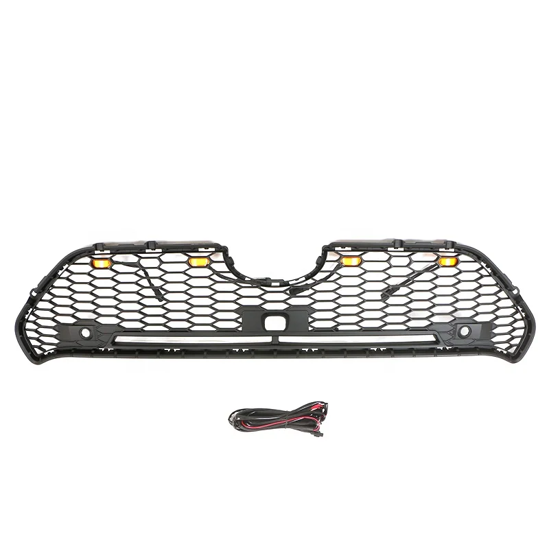 

4x4 Auto Parts Other Exterior Accessories ABS Black Car Front Upper Grille With Light Fit For TOYOTA RAV4 2020 STANDARD VERSION