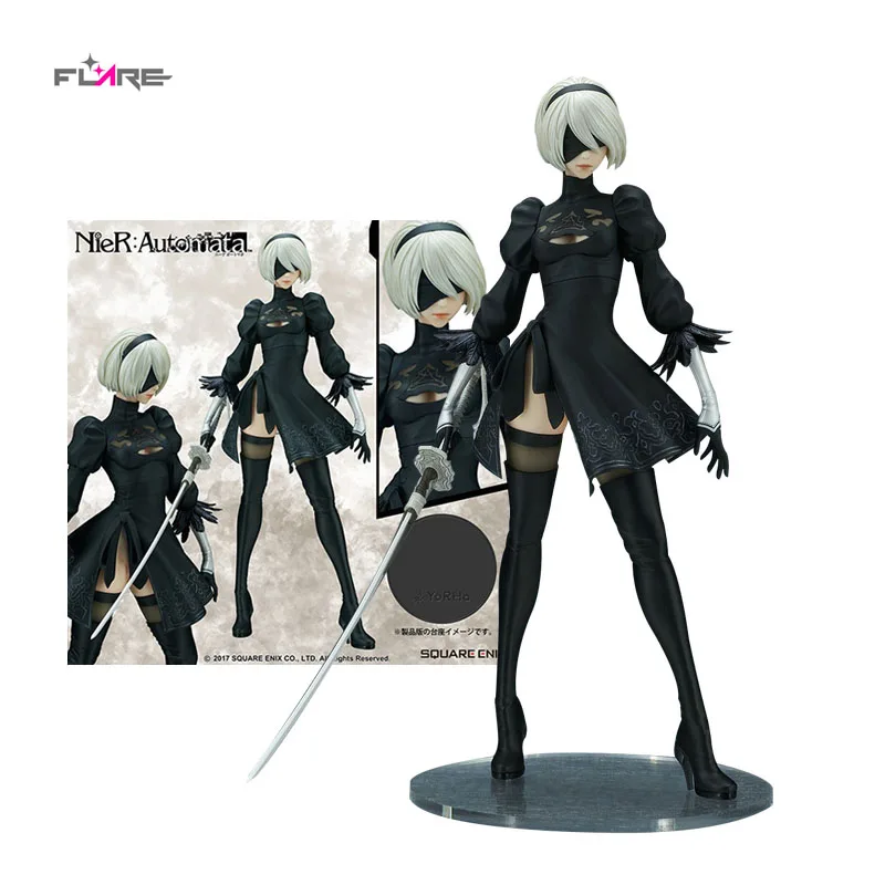

FLARE NieR: Automata Yorha No. 2 Type B 2B Goods In Stock 100% Original Anime Figure Model Collecile Action Toys Gifts