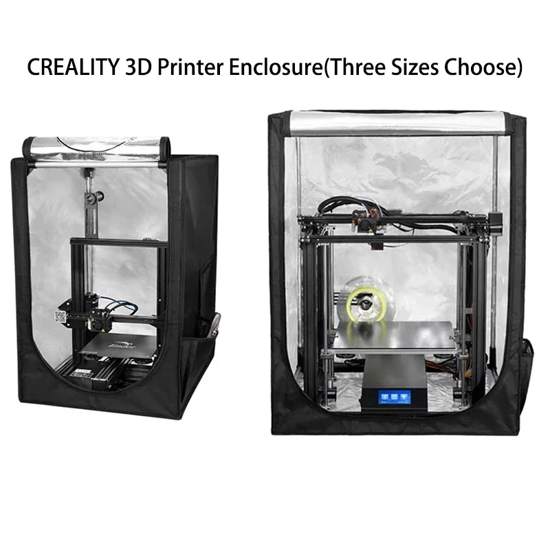 

CREALITY 3D Printer Multifunction Enclosure Three Sizes Choose Aluminum Foil With Frame Retardant Safe,Quick Easy Installation