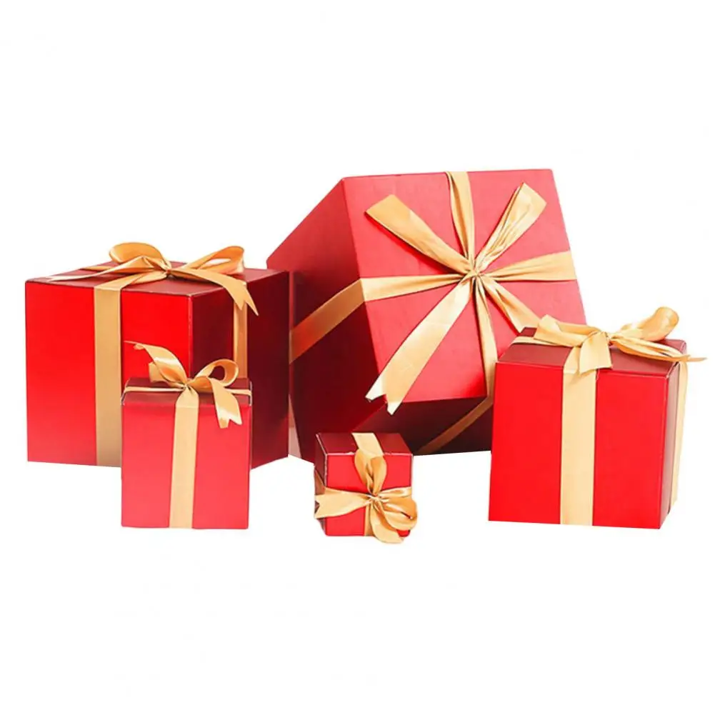 

5 шт., квадратные коробки для рождественской елки