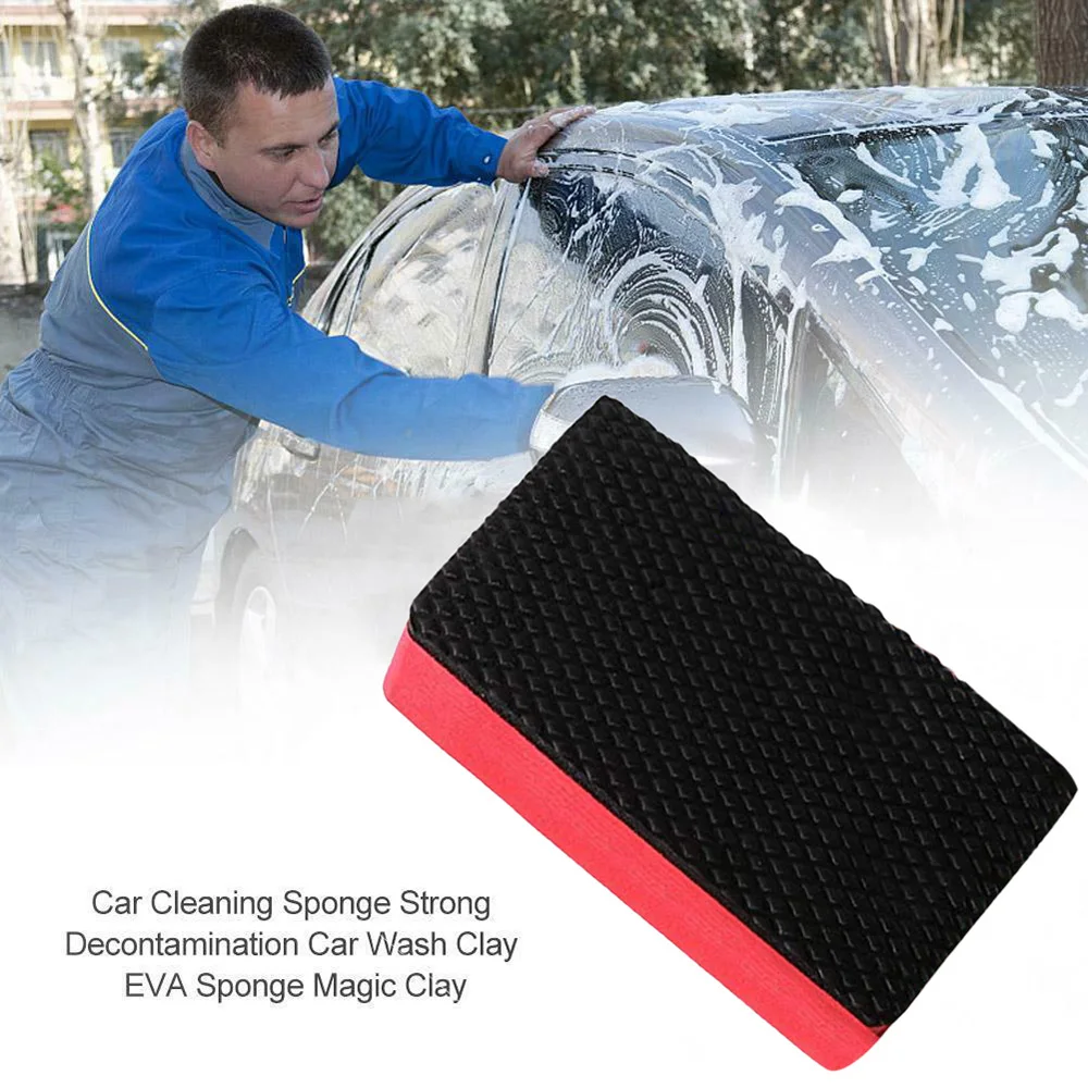 

1Pc Auto Wash Mud Car Clean Clay Clean Sponge Auto Cleaning Clay Auto Detailing Cleaner Cars Care Washing Wax Polish Tool