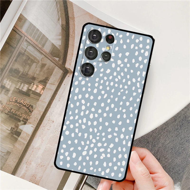 Фото Чехол для телефона с маской далматина Sea Green Mauve для Samsung Galaxy S25 Ultra S9 S10 S20 S21 S22 S23 S24 Plus S24 FE Bumper Cover №2
