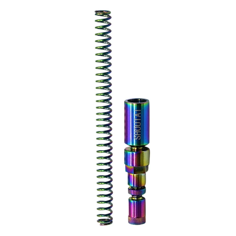 

Bicycle Titanium Alloy Rear Speed Adjuster+Spring for Folding Brompton Bike 3 Speed Rear Speed Adjustment Accessories
