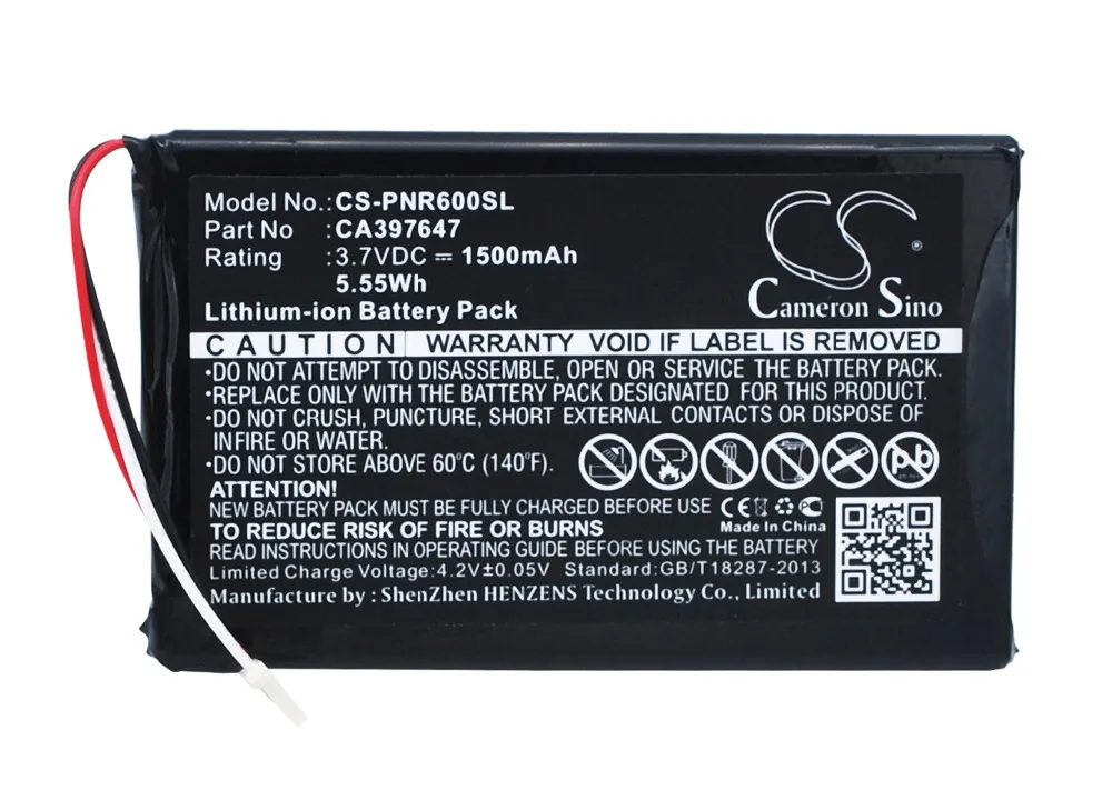 

Cameron Sino 1500mAh Battery Pandigital CA397647 for Pandigital Novel 6 PRD06E20WWH8