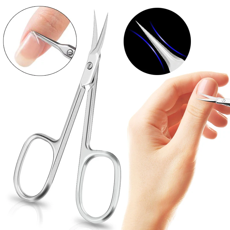 

Ножницы для кутикулы изогнутая машинка для стрижки ногтей триммер для удаления омертвевшей кожи Машинка для удаления кутикулы из нержавеющей стали Профессиональный инструмент для маникюра