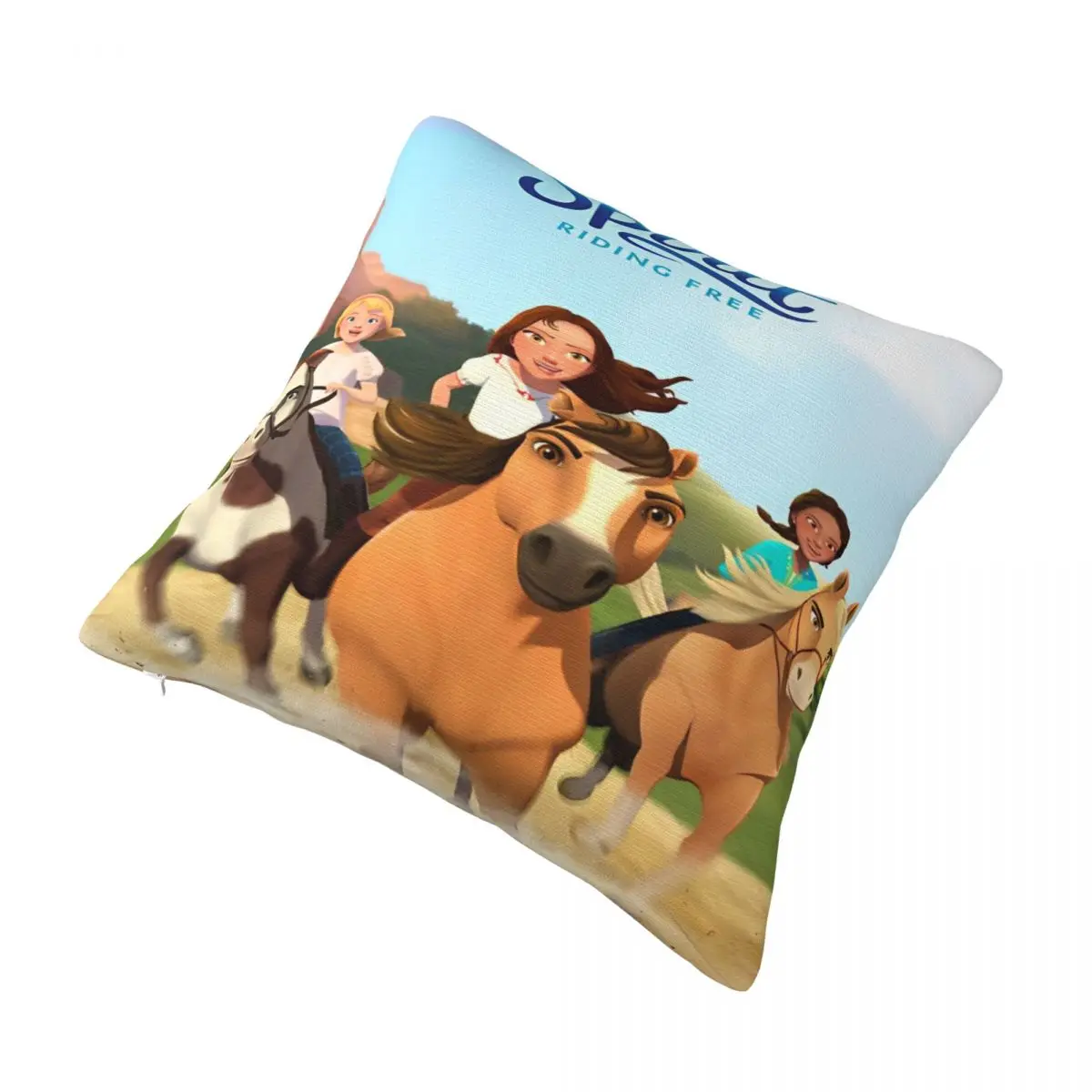 Наволочка Spirit Riding Free с рисунком лошади полиэстеровая наволочка принтом