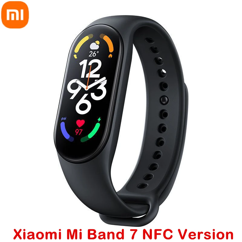 Смарт-браслет Xiaomi Mi Band 7 1 62 дюйма AMOLED Bluetooth 5 2 120 режимов |