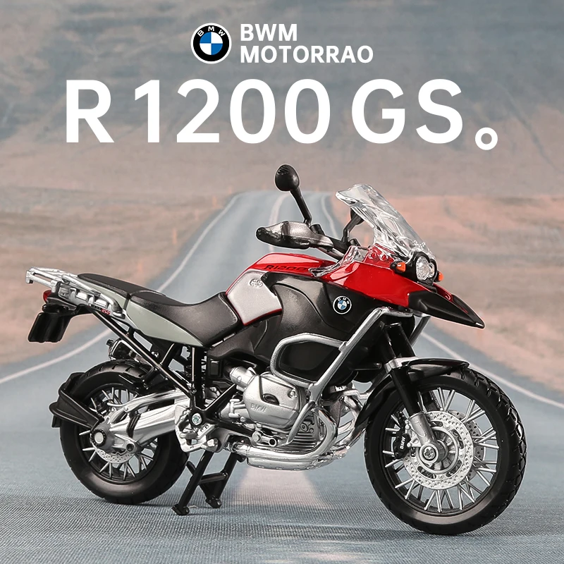 

1:12 BMW R1200 GS Silvardo Alloy Racing Motorcycle Model Simulation Diecast Street Sports Motorcycle Model Kids Toys Gift