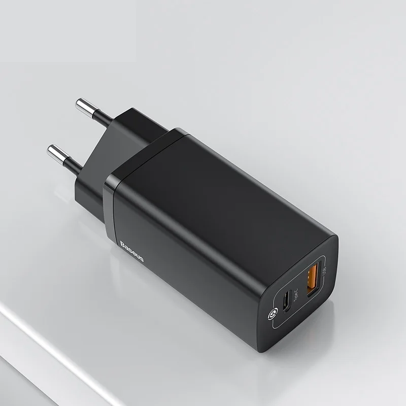 

65W GaN Charger PD USB C Charger Quick Charge 4.0 3.0 Dual USB Port Phone Charger ForiP ForXiaomi ForSamsung Laptop